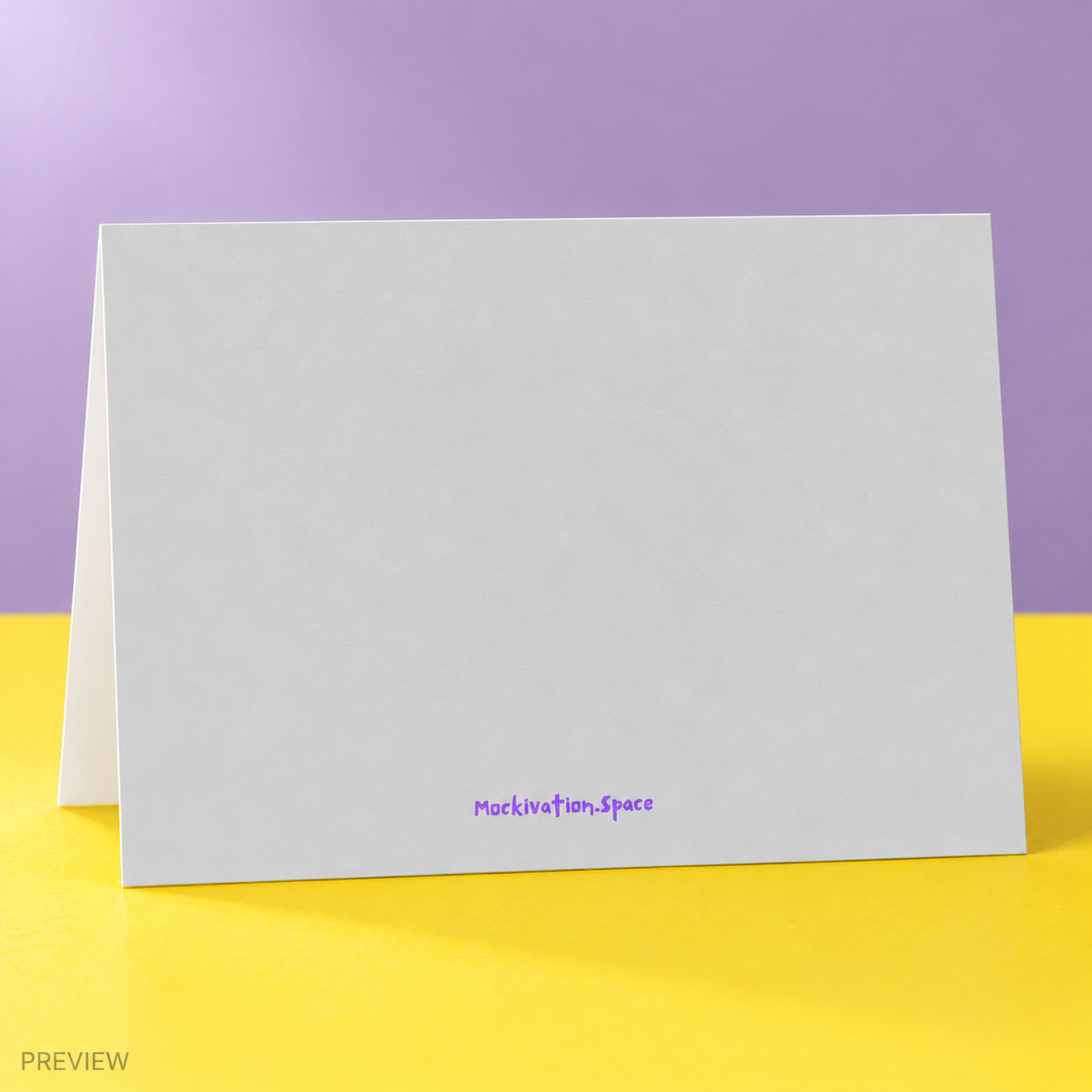 Grey reverse of the Intellectual Well-Being printable card with the original small purple Mockivation.Space branding at the bottom. Storefront preview.